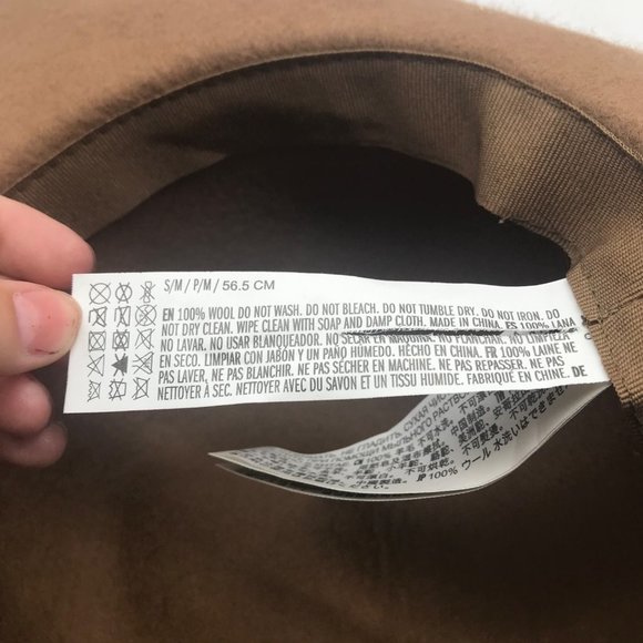 Forever 21 100% Wool Felt Wide Brim Floppy Women Sz Small Medium Hat 56.5 cm - Picture 5 of 5